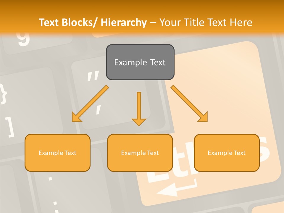 Isolated On White Monitor Office PowerPoint Template