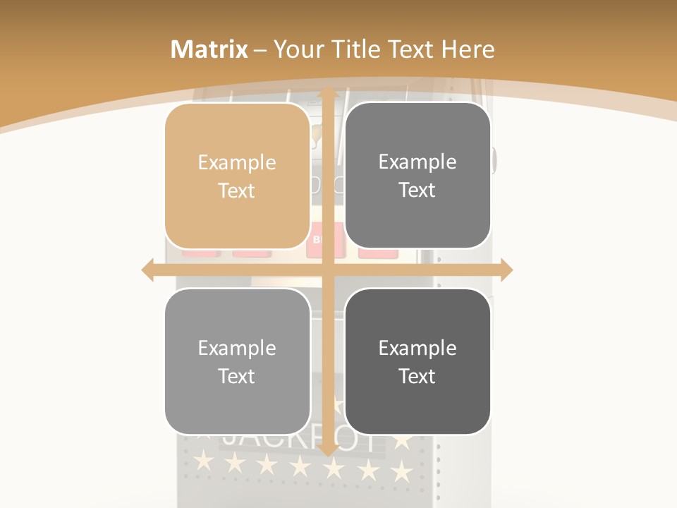 Gamble White Background PowerPoint Template