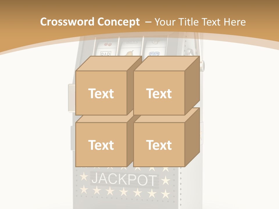 Gamble White Background PowerPoint Template