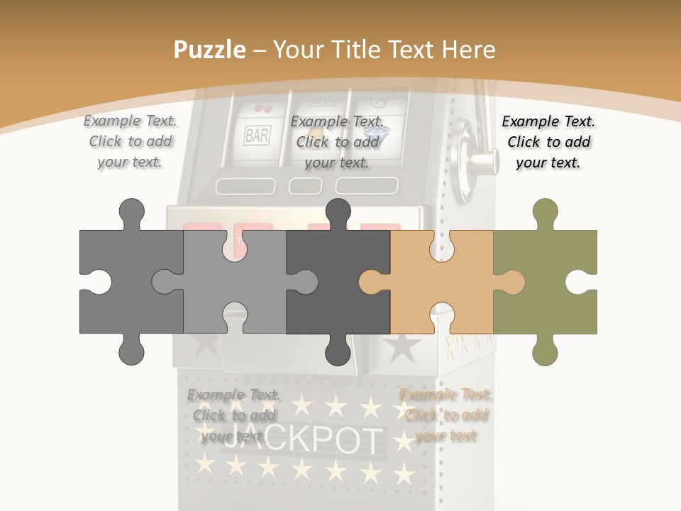 Gamble White Background PowerPoint Template