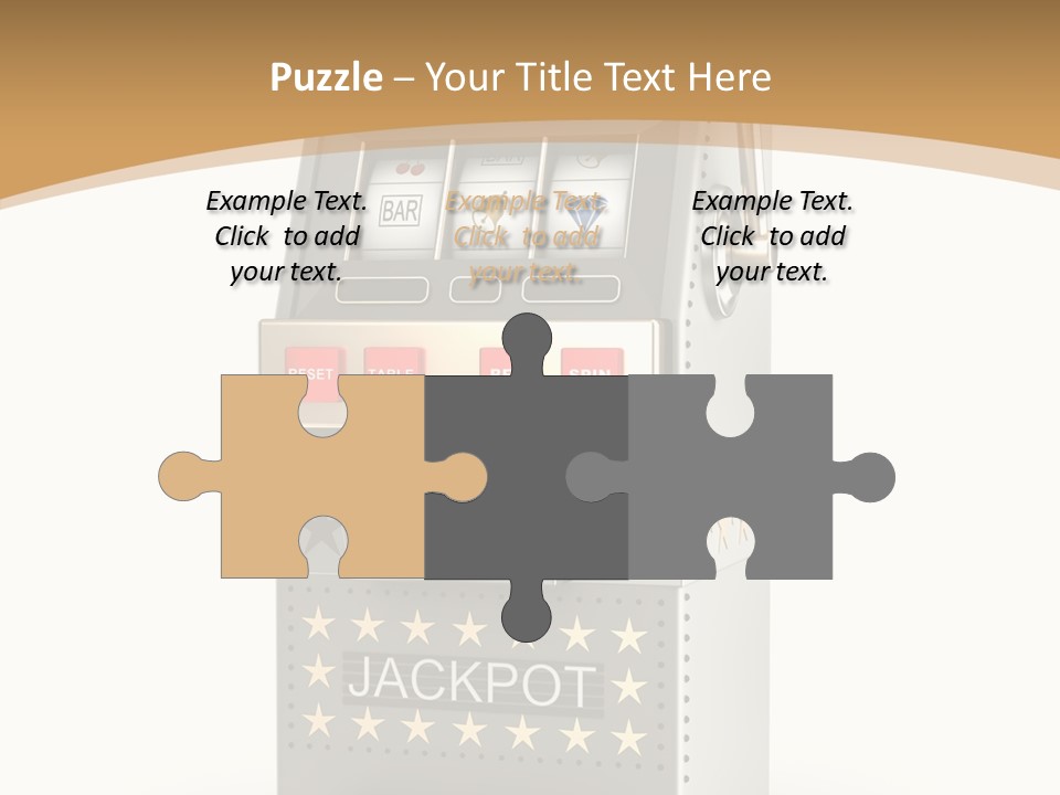 Gamble White Background PowerPoint Template