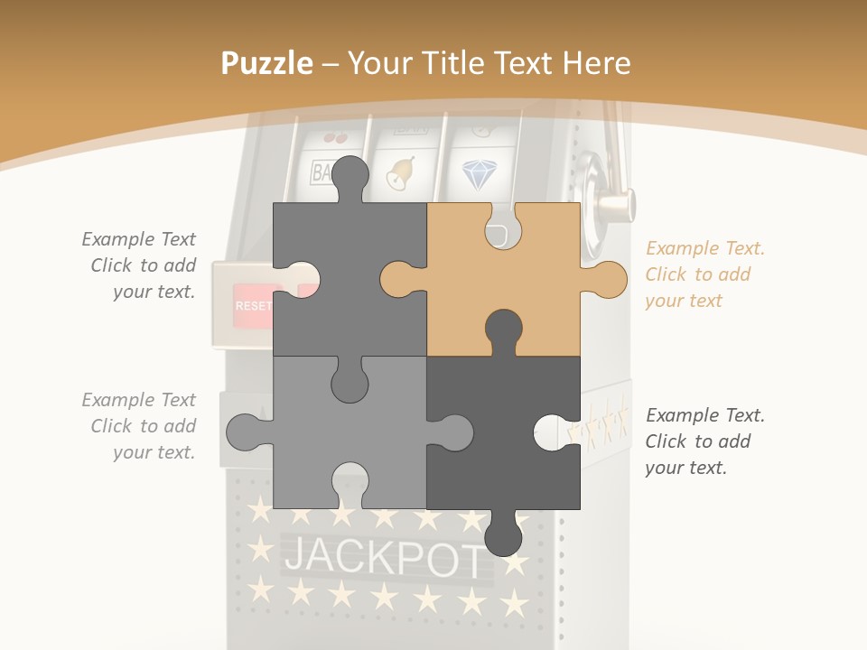 Gamble White Background PowerPoint Template