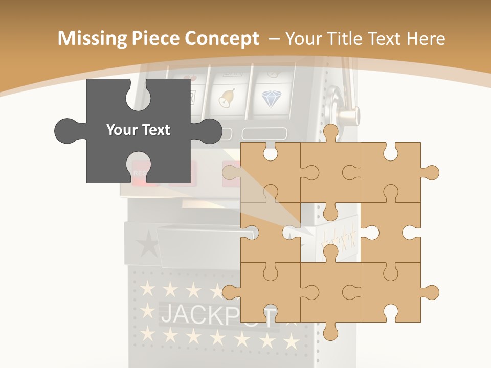 Gamble White Background PowerPoint Template