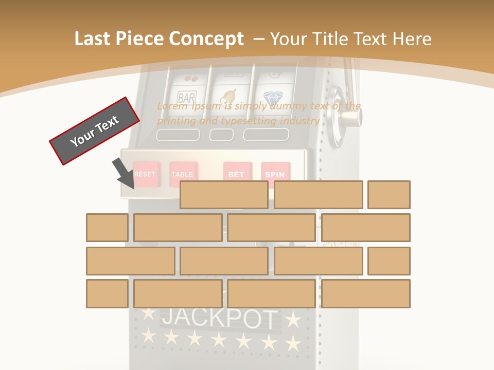 Gamble White Background PowerPoint Template