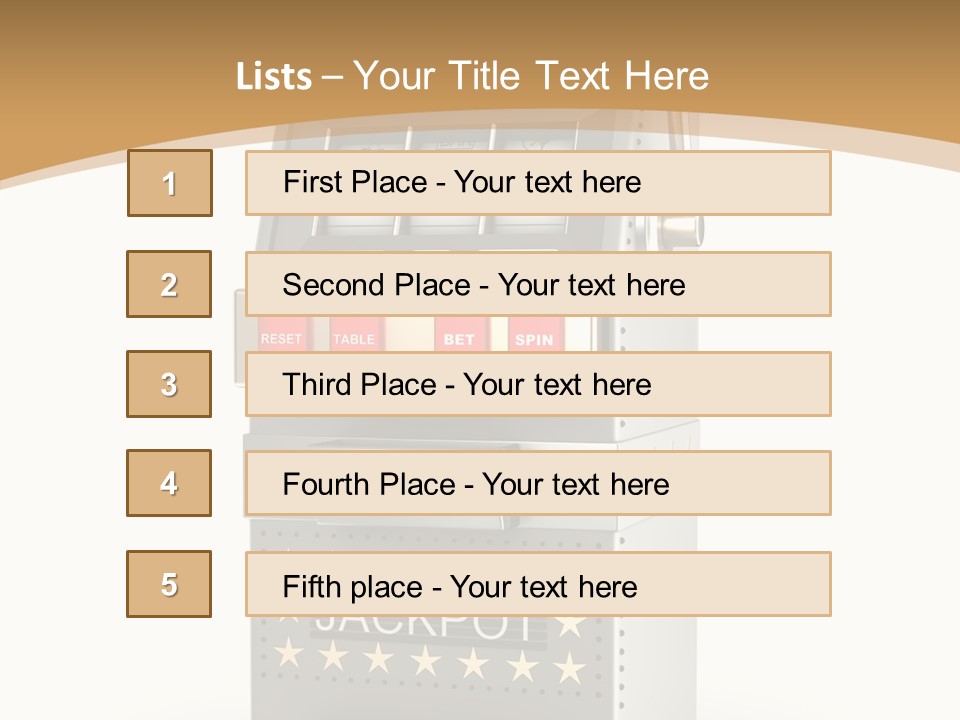 Gamble White Background PowerPoint Template