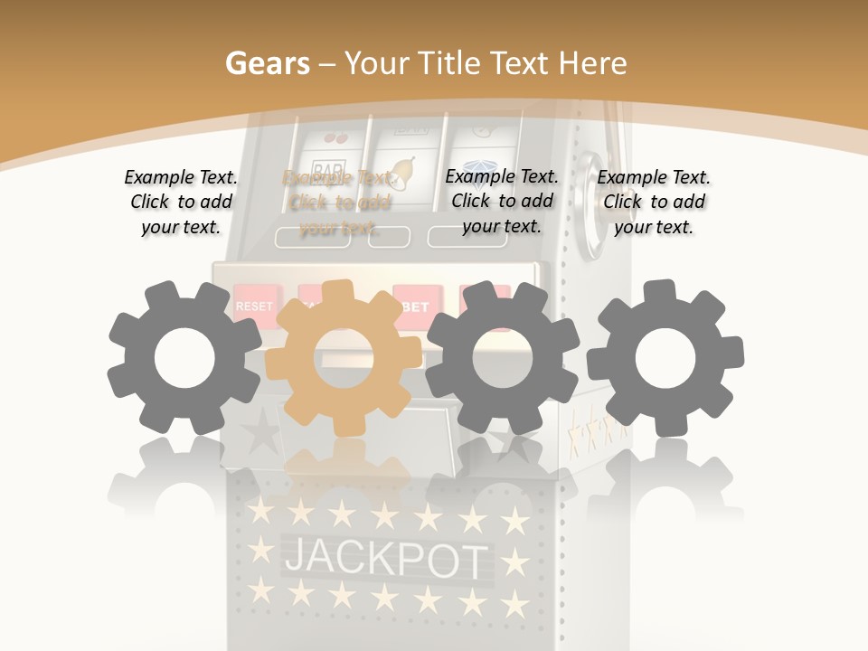 Gamble White Background PowerPoint Template