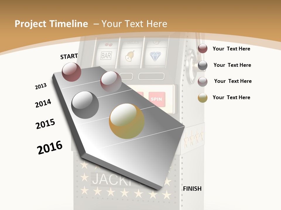 Gamble White Background PowerPoint Template