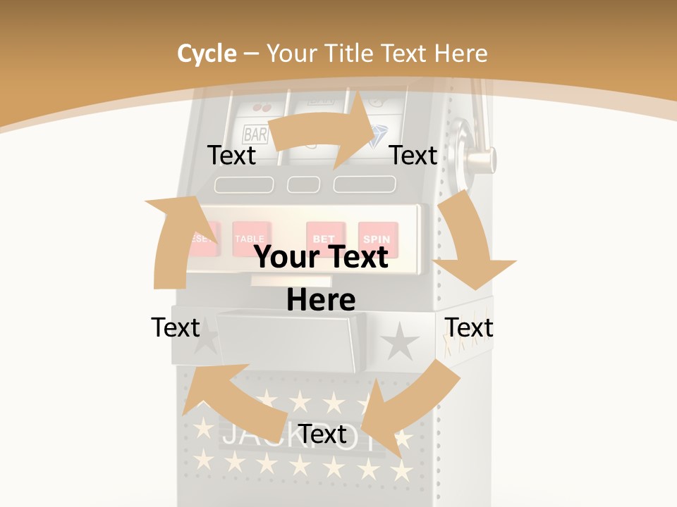 Gamble White Background PowerPoint Template