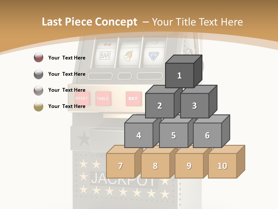 Gamble White Background PowerPoint Template