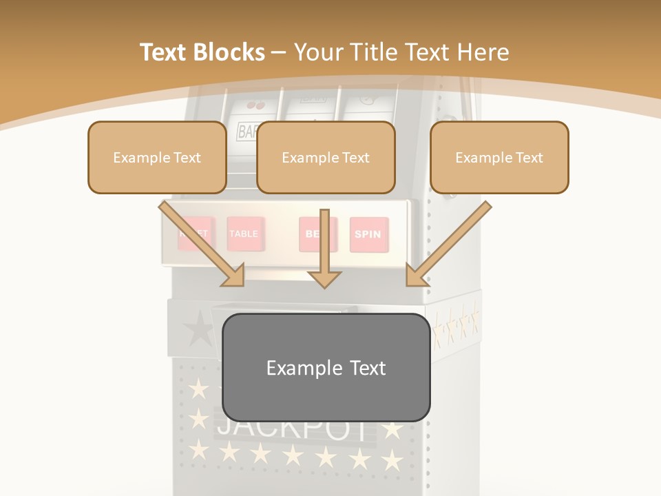 Gamble White Background PowerPoint Template