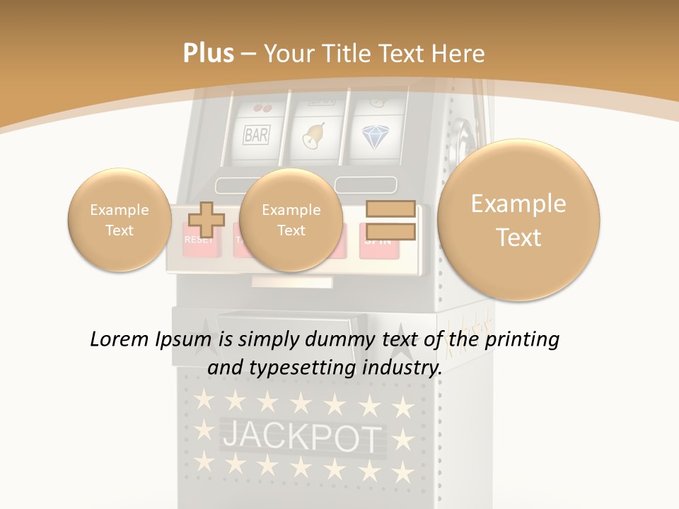 Gamble White Background PowerPoint Template