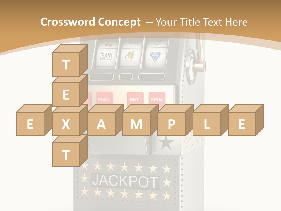 Gamble White Background PowerPoint Template