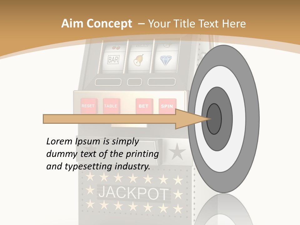 Gamble White Background PowerPoint Template