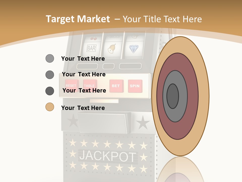 Gamble White Background PowerPoint Template