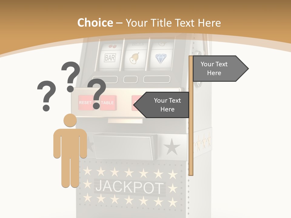 Gamble White Background PowerPoint Template