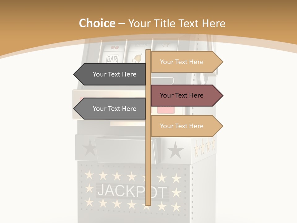 Gamble White Background PowerPoint Template