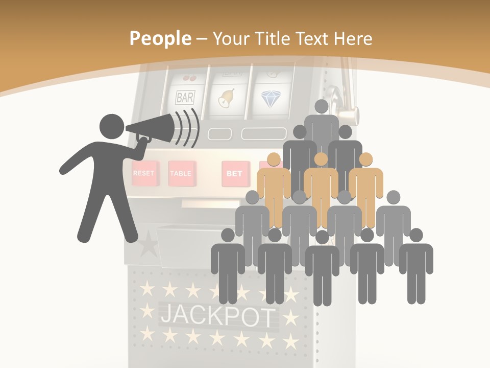 Gamble White Background PowerPoint Template