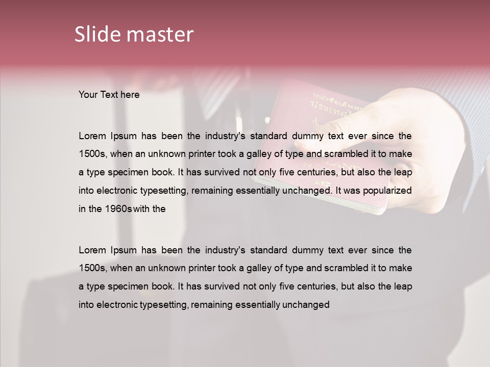 Security Male Board PowerPoint Template