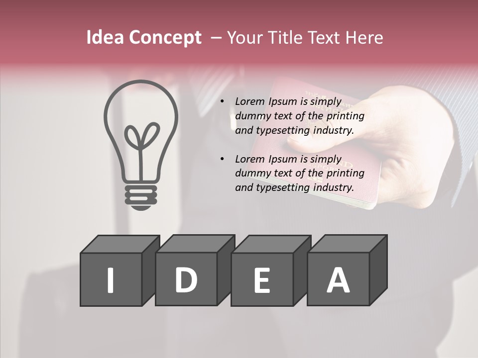 Security Male Board PowerPoint Template