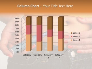 A Woman Is Holding A Pen In Her Stomach PowerPoint Template