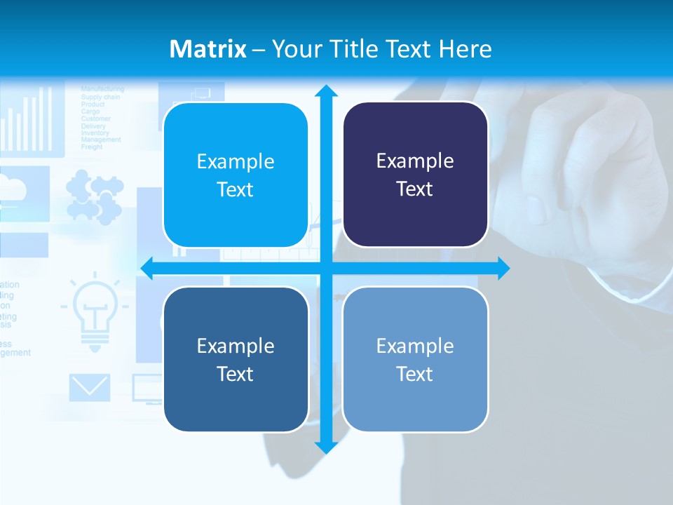 A Man In A Suit Writing On A Screen PowerPoint Template
