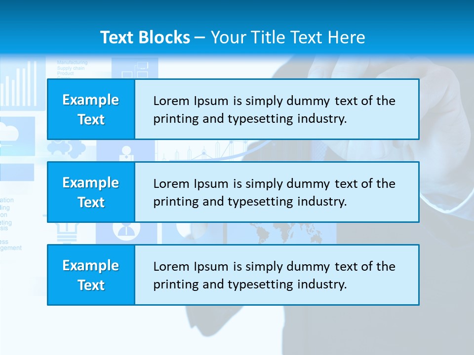 A Man In A Suit Writing On A Screen PowerPoint Template