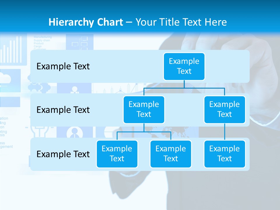 A Man In A Suit Writing On A Screen PowerPoint Template