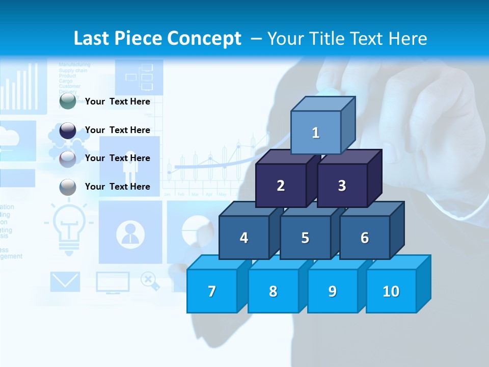 A Man In A Suit Writing On A Screen PowerPoint Template