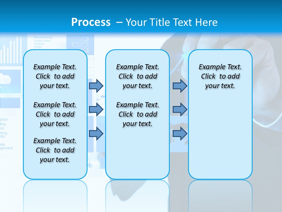 A Man In A Suit Writing On A Screen PowerPoint Template