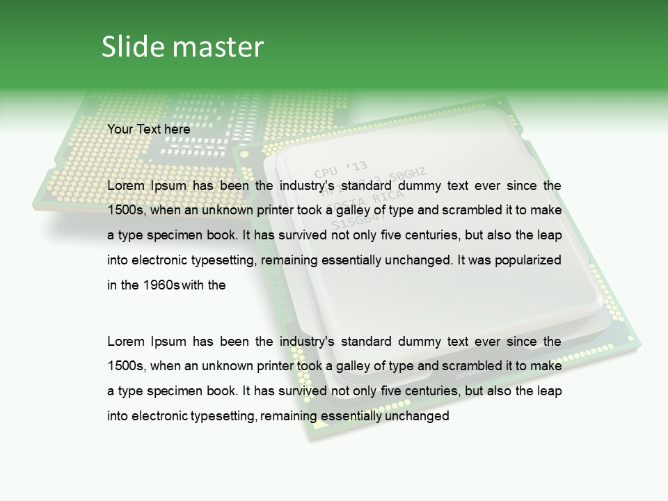 Board Computer Technology PowerPoint Template