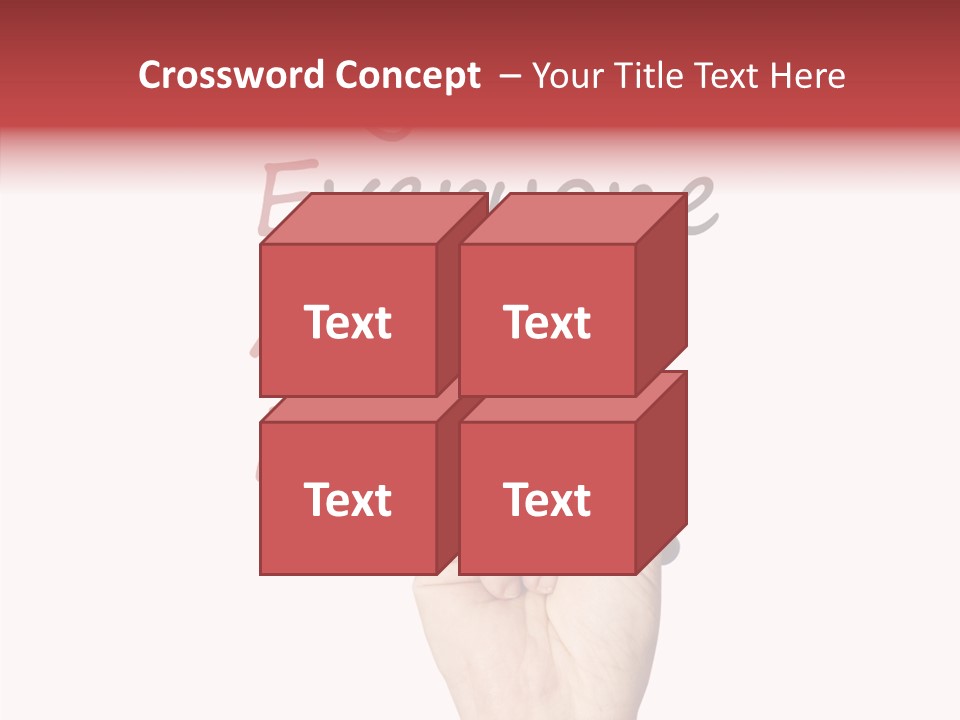 A Hand Writing On A Whiteboard With The Words Together Everyone Achieves More PowerPoint Template