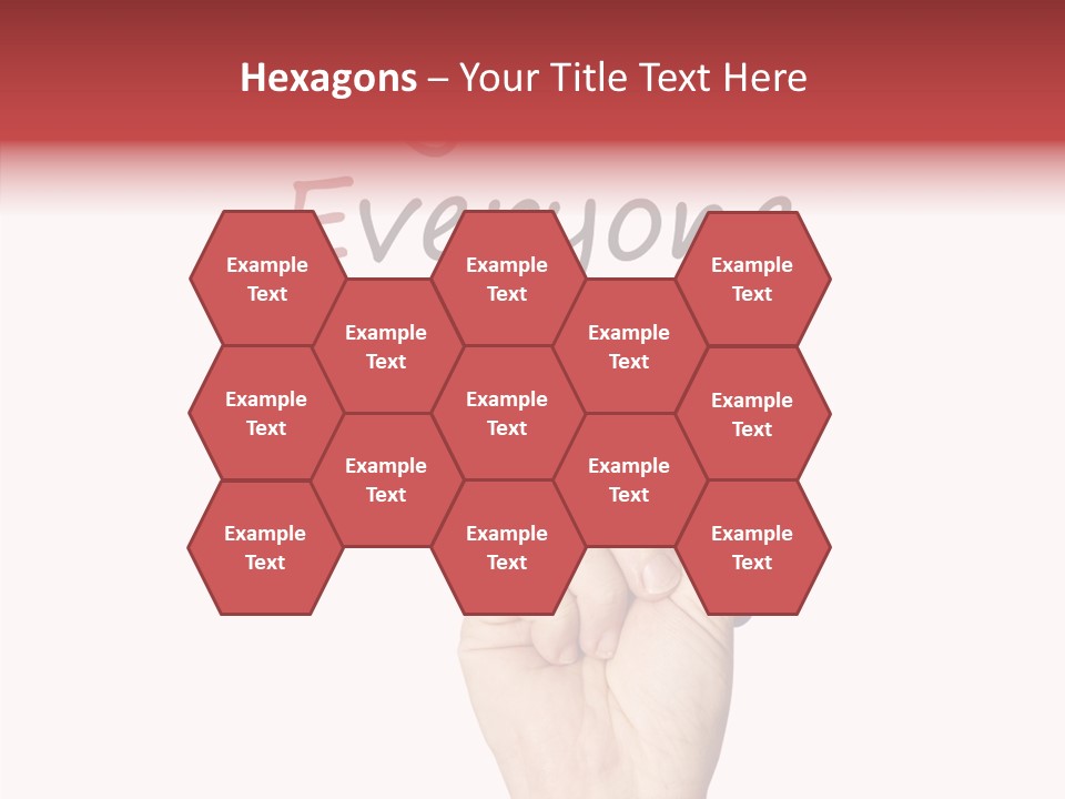 A Hand Writing On A Whiteboard With The Words Together Everyone Achieves More PowerPoint Template
