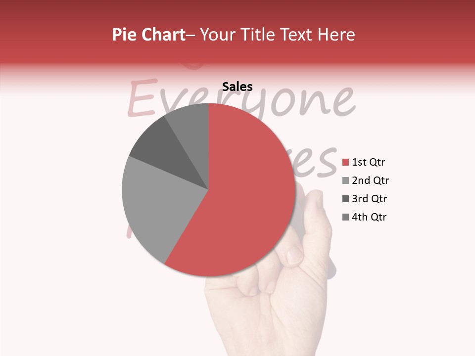 A Hand Writing On A Whiteboard With The Words Together Everyone Achieves More PowerPoint Template
