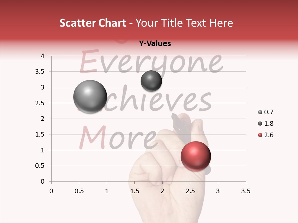 A Hand Writing On A Whiteboard With The Words Together Everyone Achieves More PowerPoint Template