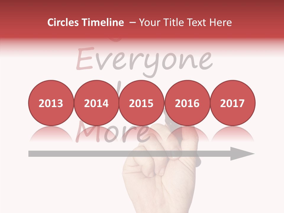 A Hand Writing On A Whiteboard With The Words Together Everyone Achieves More PowerPoint Template