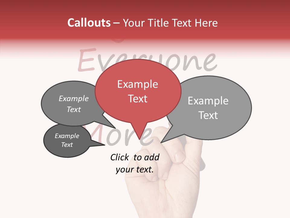 A Hand Writing On A Whiteboard With The Words Together Everyone Achieves More PowerPoint Template
