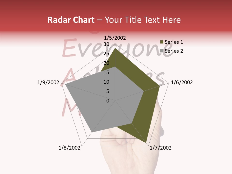 A Hand Writing On A Whiteboard With The Words Together Everyone Achieves More PowerPoint Template