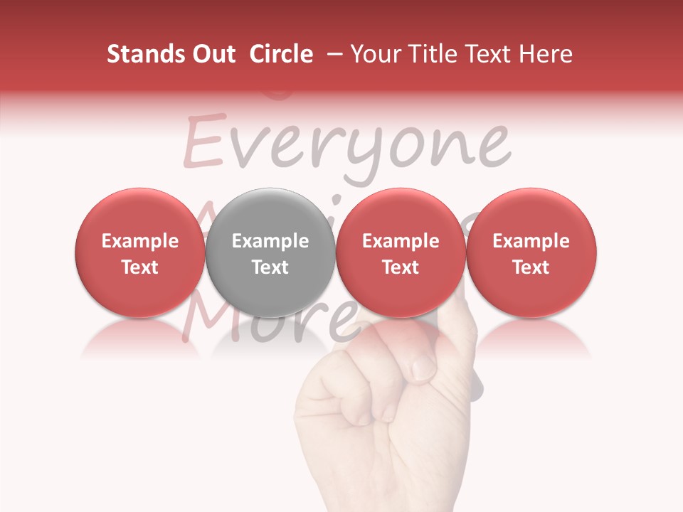 A Hand Writing On A Whiteboard With The Words Together Everyone Achieves More PowerPoint Template