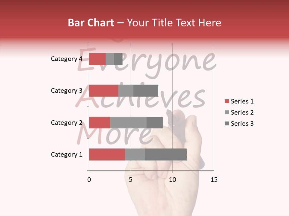 A Hand Writing On A Whiteboard With The Words Together Everyone Achieves More PowerPoint Template