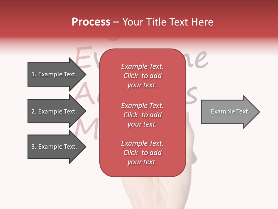 A Hand Writing On A Whiteboard With The Words Together Everyone Achieves More PowerPoint Template