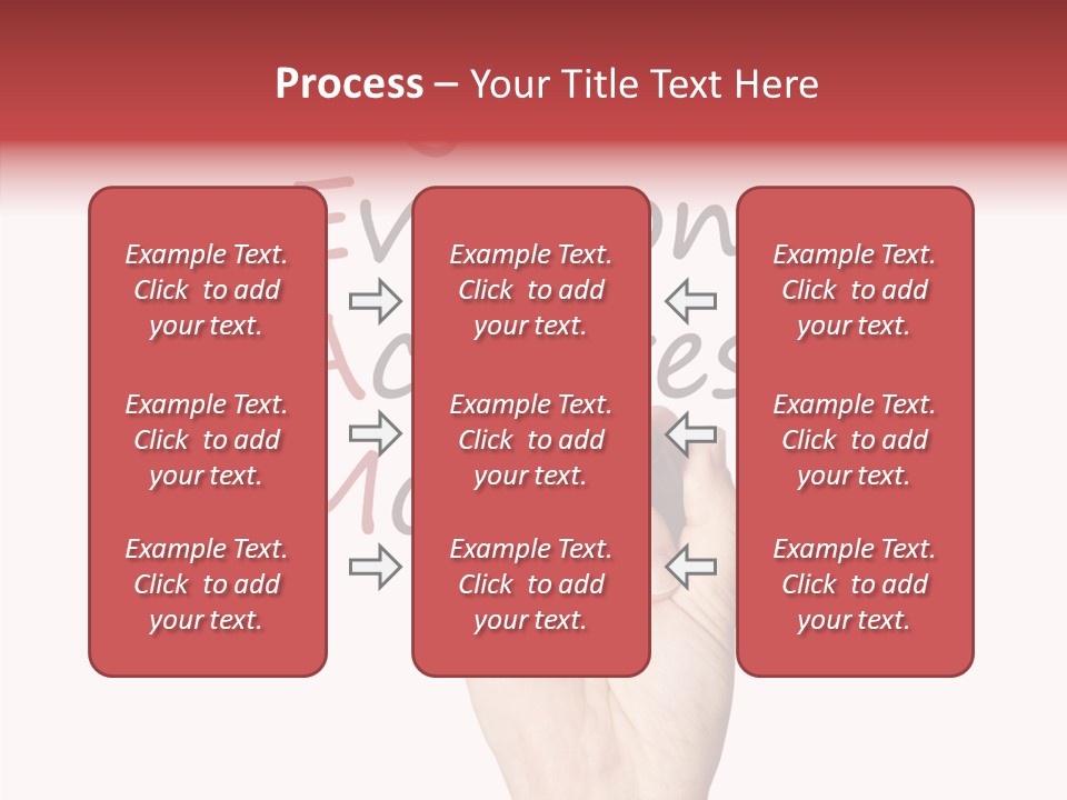 A Hand Writing On A Whiteboard With The Words Together Everyone Achieves More PowerPoint Template