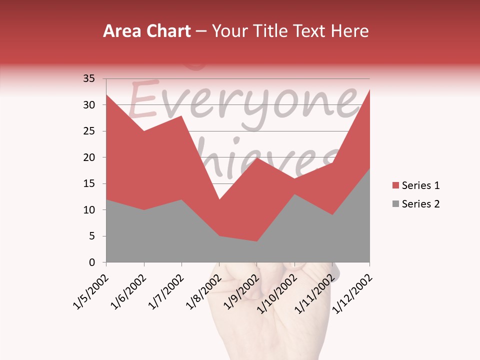 A Hand Writing On A Whiteboard With The Words Together Everyone Achieves More PowerPoint Template