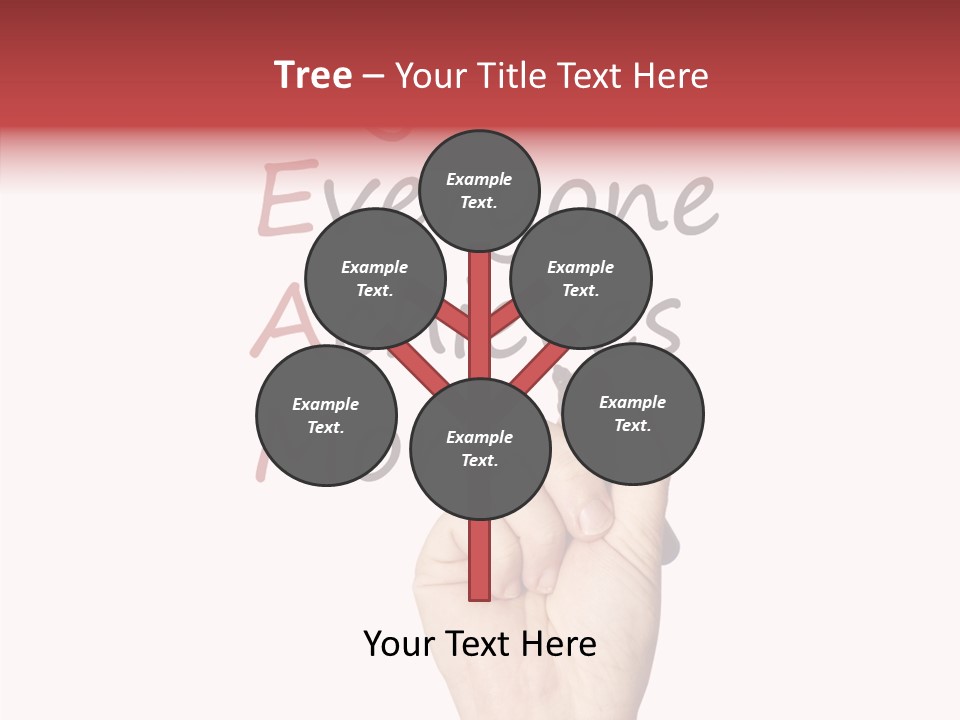 A Hand Writing On A Whiteboard With The Words Together Everyone Achieves More PowerPoint Template