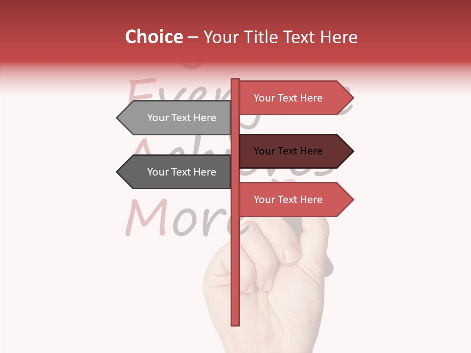 A Hand Writing On A Whiteboard With The Words Together Everyone Achieves More PowerPoint Template