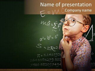 Lecture Desk Young PowerPoint Template