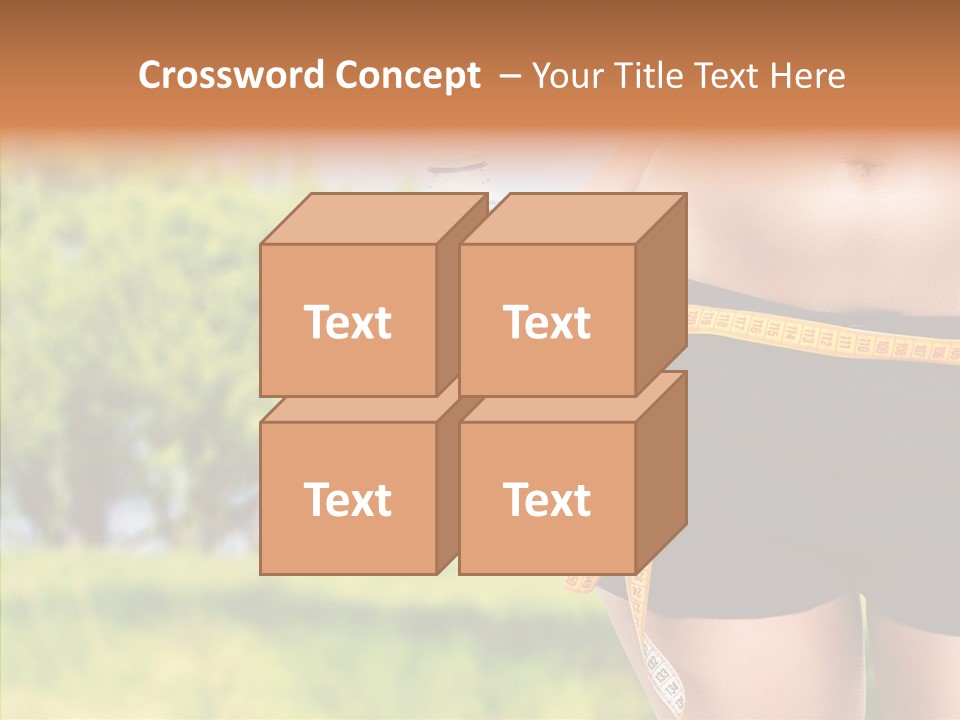 Exercise Bottle Fit PowerPoint Template