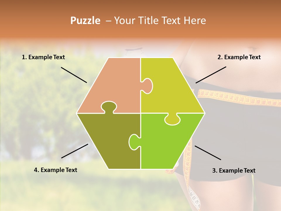 Exercise Bottle Fit PowerPoint Template