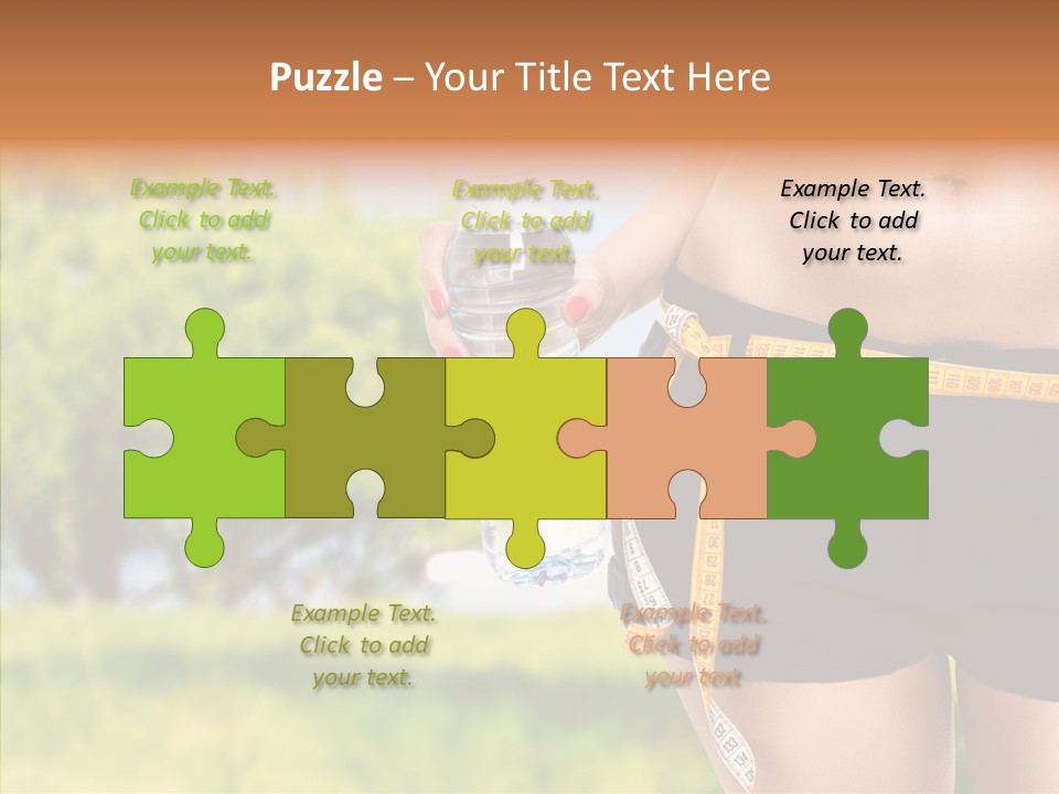 Exercise Bottle Fit PowerPoint Template