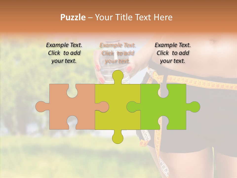 Exercise Bottle Fit PowerPoint Template