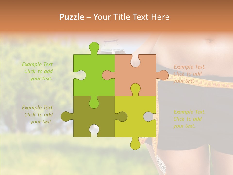 Exercise Bottle Fit PowerPoint Template